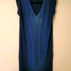 Gap Stone Wash V-Neck Dress